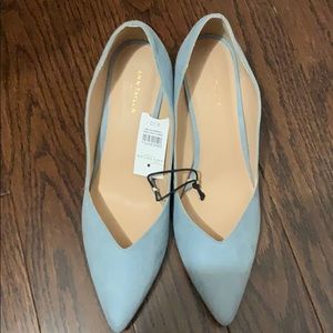 NEW Ann Taylor Powder Blue Size 8.5 Heels